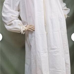 Handmade Cosplay Off-White Cotton Muslin Shift